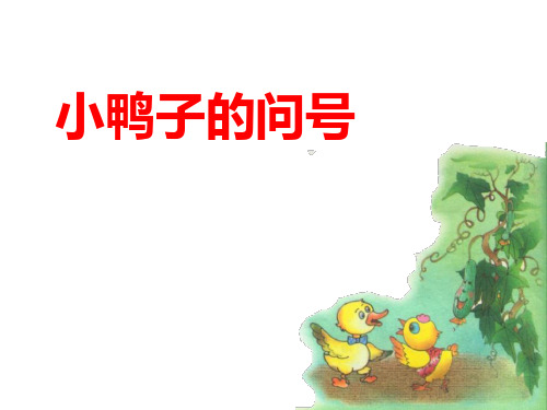 小鸭子的问号-PPT精品系列