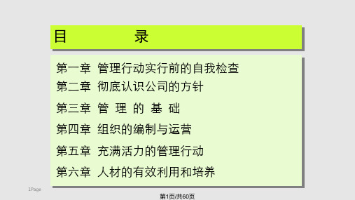 管理者日常管理规则PPT课件