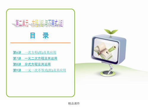 2020(新增3页)教版中考数学复习解题指导：第6讲 一次方程(组)及其应用_1-8