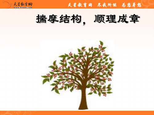 高考作文指导：揣摩结构,顺理成章ppt课件