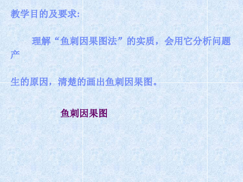鱼刺因果图