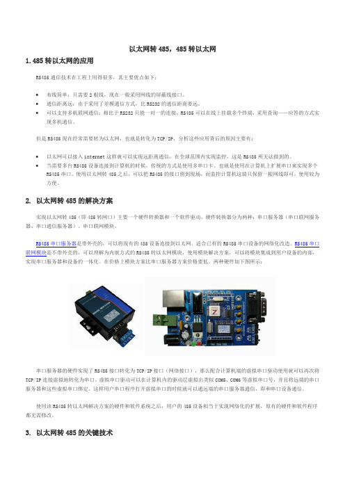 以太网转485,485转以太网