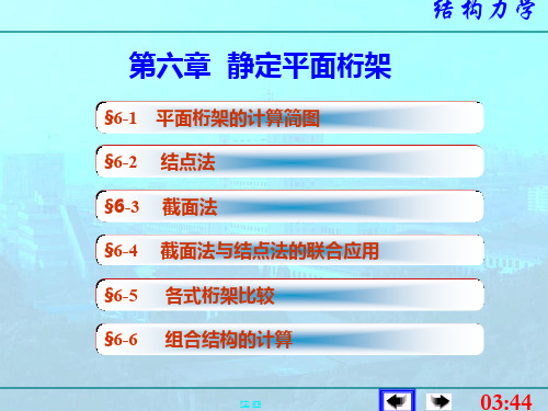 第六章静定平面桁架
