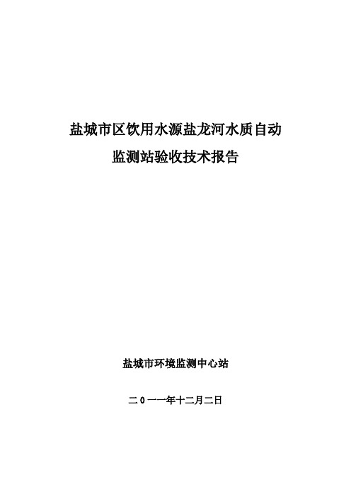 盐龙河验收技术报告(2)