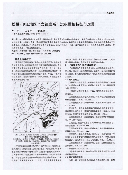 松桃-印江地区“含锰岩系”沉积微相特征与远景