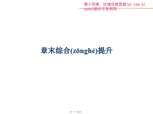 优化方案高考高中地理人教版全国通用复习课件第14章章末综合提升