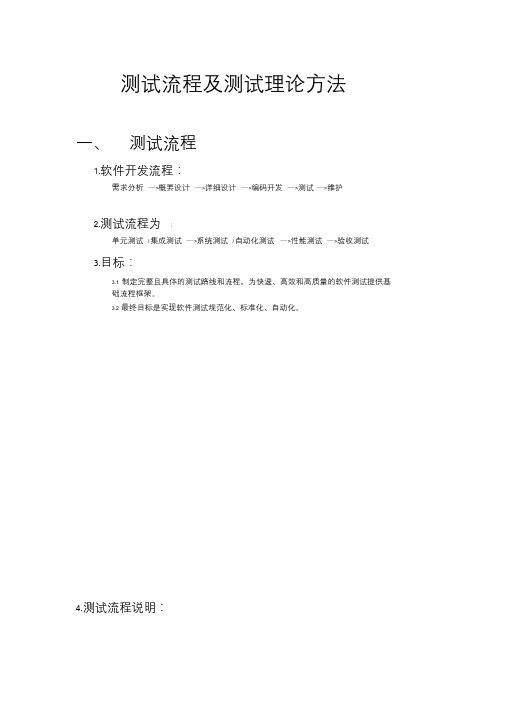 新版测试流程及测试理论方法课件.doc