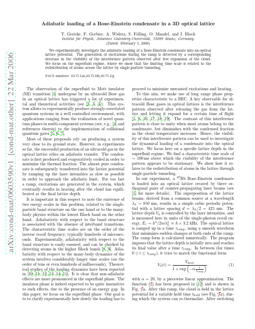 Adiabatic loading of a Bose-Einstein condensate in a 3D optical lattice