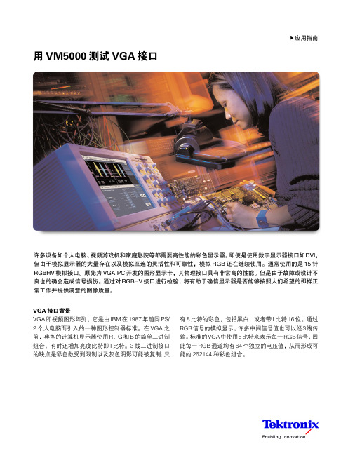 VM5000测试VGA接口