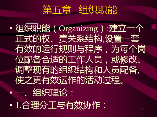 组织职能PPT课件