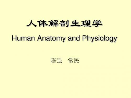 第一章-绪论 人体解剖