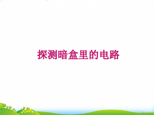 【苏教版】-科学《探测暗盒里的电路》PPT-精讲课件1