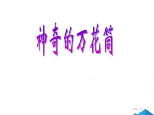 《神奇的万花筒》说课PPT
