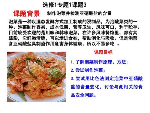 1.3泡菜的制作