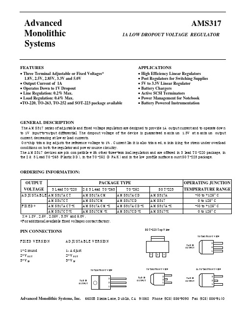 AMS317CT-50资料