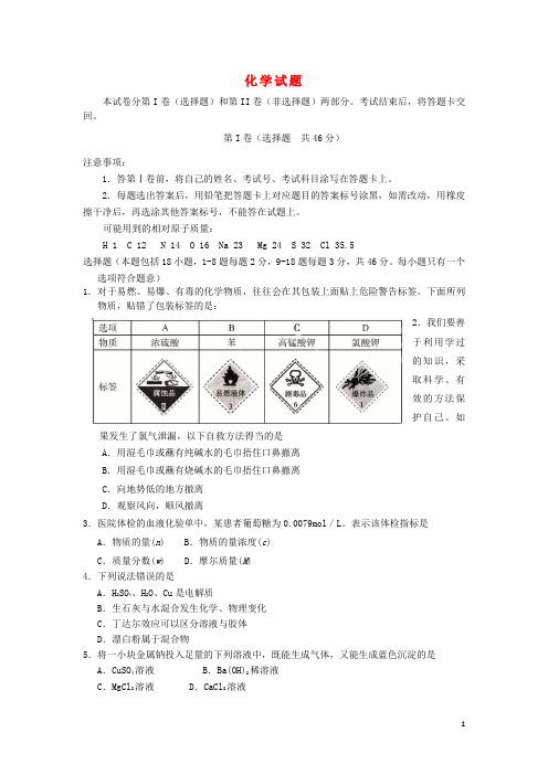 湖北省黄石市高一化学上学期期末考试新人教版