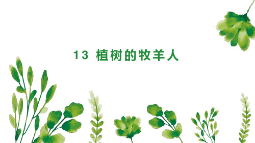 第13课《植树的牧羊人》 部编版语文七年级上册