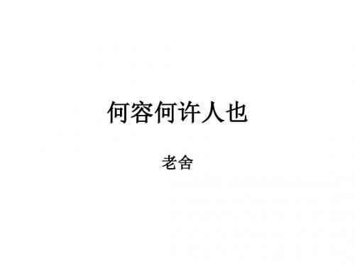 何容何许人也