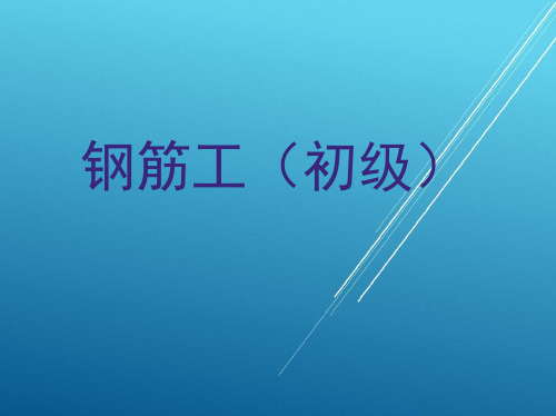 钢筋工(初级)第一、二章