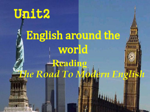 高中英语 必修一 Unit2 《English around the world---Reading》