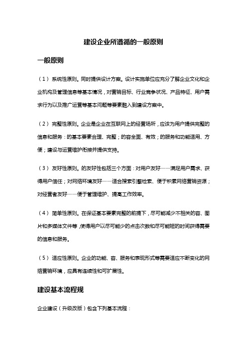 网站规划要点与原则