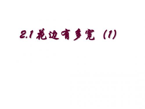 花边有多宽[上学期]--北师大版(新编2019教材)