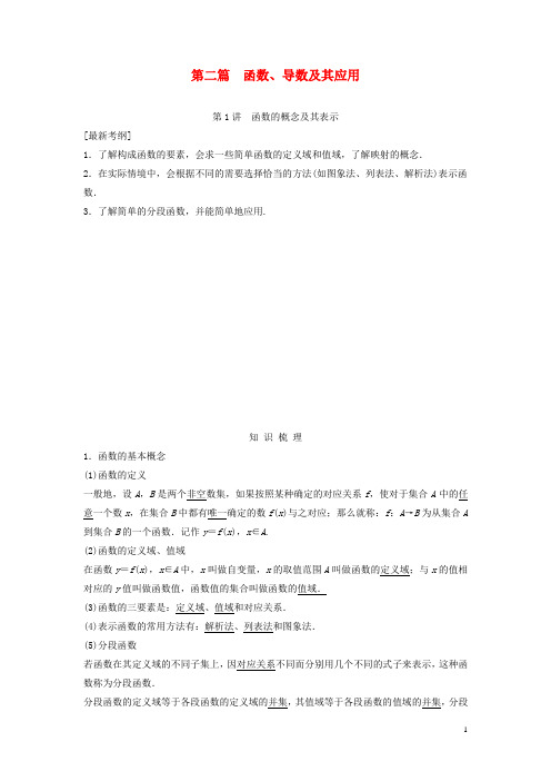 (教师用书)2020届高考数学第一轮复习 第二篇 函数、导数及其应用细致讲解练 理 新人教A版