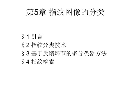 第5章 指纹图像的分类