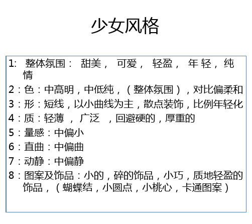 服饰风格分析PPT课件