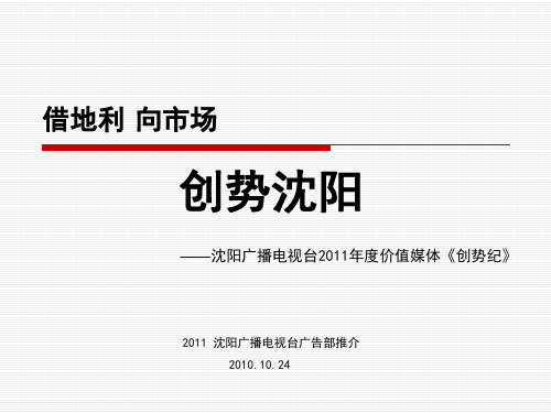 沈阳广播电视台广告部推介1024 推动1