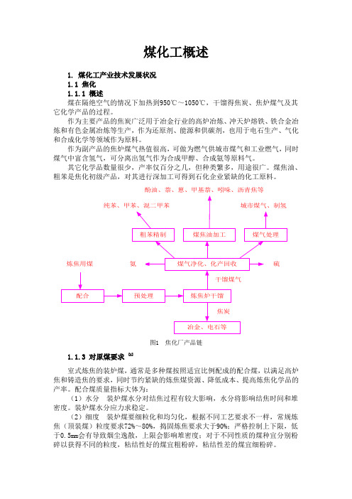 煤化工概述