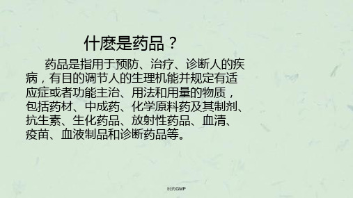 制药GMPppt课件