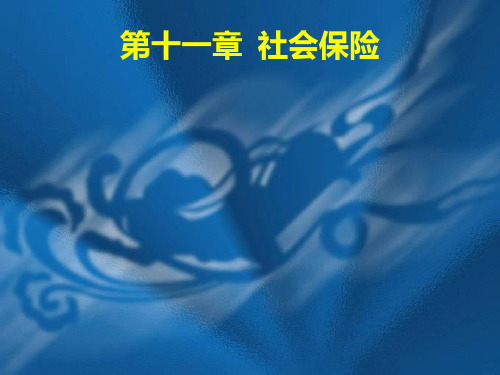 第十一章--社会保险PPT课件