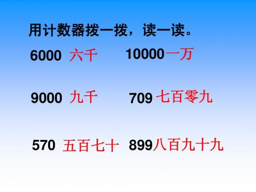 镇江陈静老师  认识几千几百几十几
