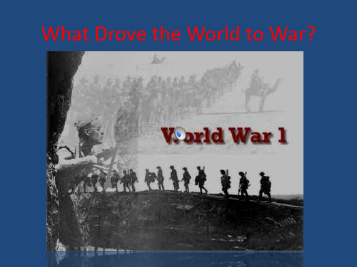 Causes of WW1