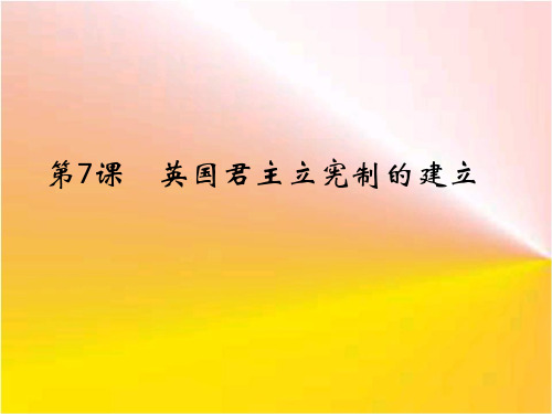 高一历史ppt课件 英国君主立宪制的建立课件