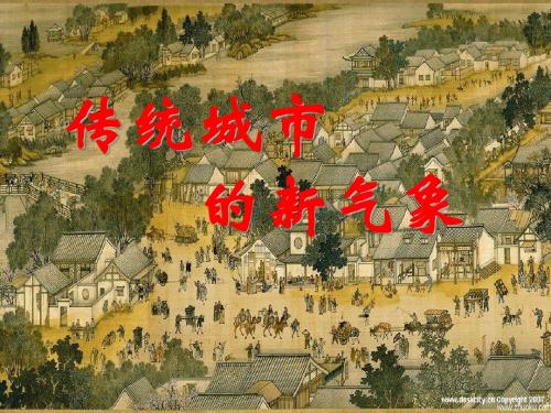 八年级历史与社会上册 第四单元第三课第二框 传统城市的新气象课件 人教版
