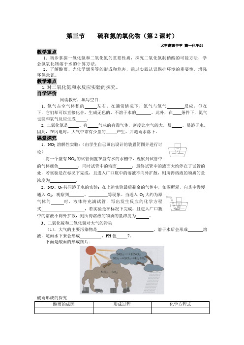 4.3硫和氮的氧化物(第2课时)