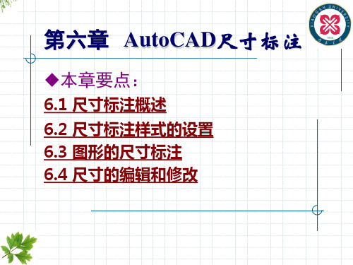 第六章Auto CAD尺寸标注