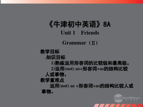 八年级英语上册 Unit 1《friends》Grammar2课件 牛津译林版