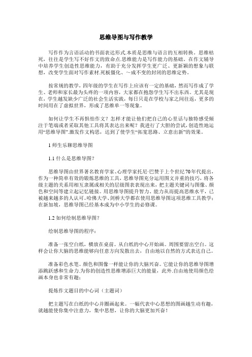 思维导图与写作教学