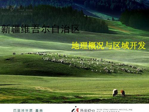 8.3新疆维吾尔自治区的地理区域和开发