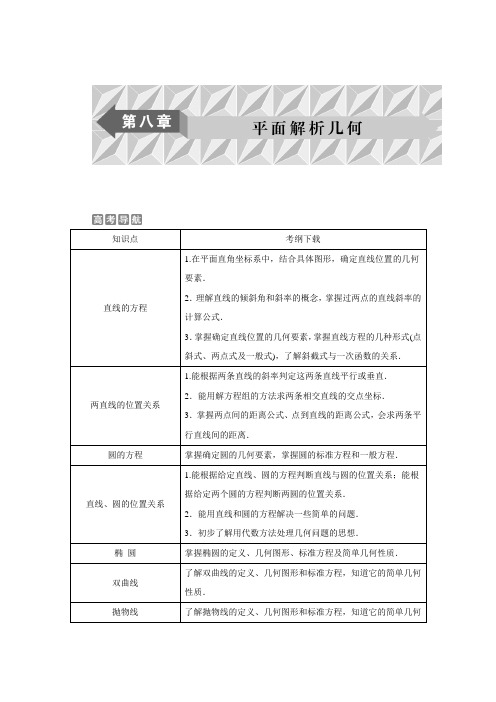 高考数学(文)大一轮复习检测：8.1直线的倾斜角与斜率、直线的方程(含答案)