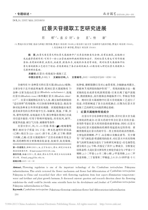 红景天苷提取工艺研究进展_郭娜