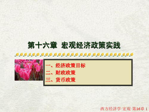 第16章.宏观经济政策实践