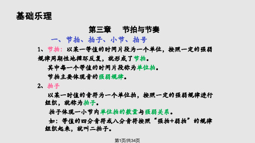 基础乐理节拍节奏PPT课件