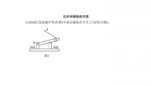 人教版八下专项综合  杠杆和滑轮组作图