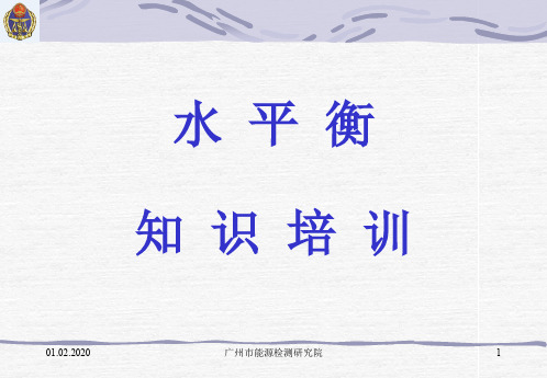 水平衡测试单位培训ppt课件