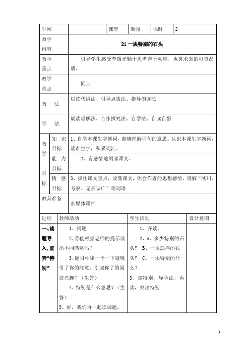 21一块特别的石头