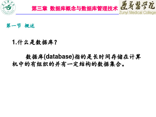 医学信息学03数据库1 ppt课件